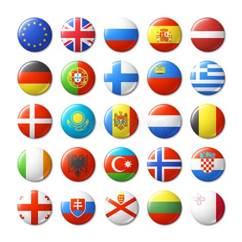 Round Flags Popular Stock Vector Illustration Of India 28146316
