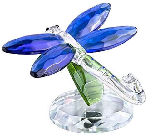 Unique Hand Blown Dragonfly Art Glass Figurine Beautiful Home Etsy