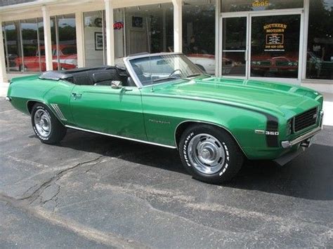 Sell Used 1969 Chevrolet Camaro Rs Convertible Factory Rallye Green