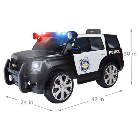 Rollplay 6 Volt Chevy Tahoe Police Suv Ride On Toy Battery Powered Kid