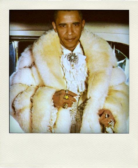 Gangsta Obama Liberace Obama Art Fur