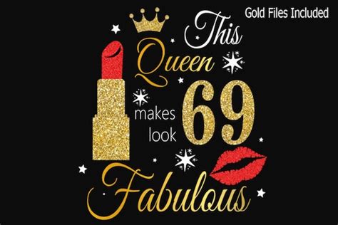 69th Birthday Svg Queen Birthday 69th Svg 69th Birthday Svg Etsy