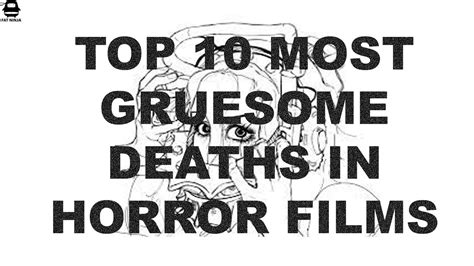 Top 10 Most Gruesome Deaths In Horror Films Youtube