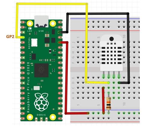 Interface Dht Dht With Raspberry Pi Pico Using Micropython