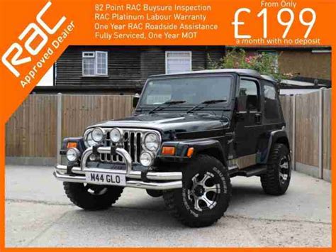 Summer fun with no top. Jeep 2001 Wrangler 2.5 Sport Soft Top Convertible 3 Door 5 ...