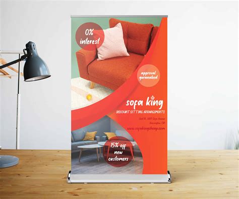 Table Top Banner Retractable Pop Up Banner Printwow
