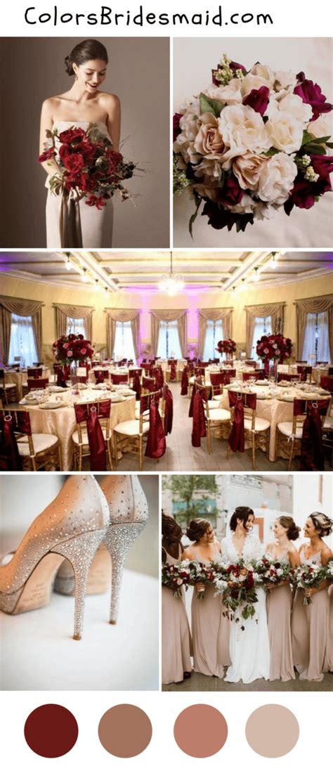 8 popular fall wedding color palettes for 2018 burgundy wedding colors best wedding colors