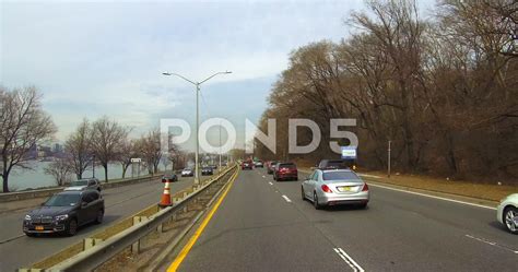 Cruising On the Westside Highway In New York City Stock Footage #AD ,#