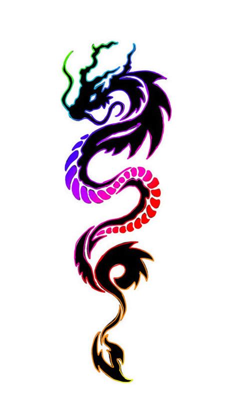 The Mighty Rainbow Dragon Oh Hell Yeah Dragon Tattoo Art Small