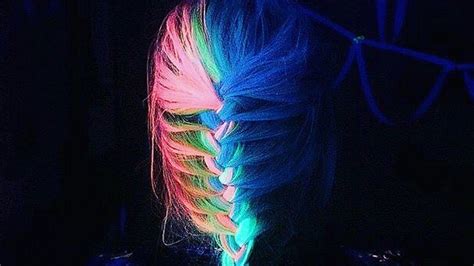 Glow In The Dark Rainbow Hair Is The Latest Wacky Trend