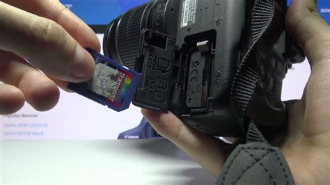 How To Insert Sd Card In Canon Eos Rebel Dslr Camera How To Mount Sd