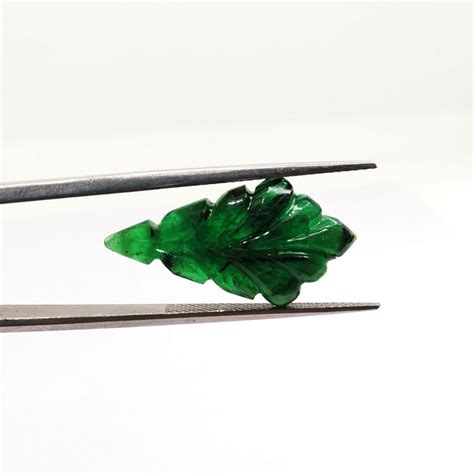 Natural Hand Made Emerald Carving 879cts 257x132 Mm Leaf Etsy
