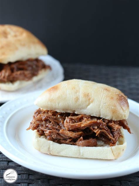 Slow Cooker Dr Pepper Shredded Pork Sandwich Cooking With Ruthie