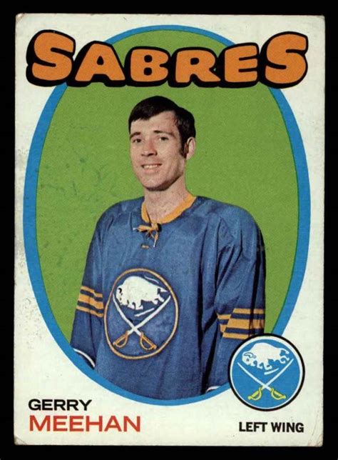 Amplify your spirit with the best selection of sabres jerseys, buffalo sabres clothing, and sabres merchandise with fanatics. Amazon.com: 1971 Topps # 74 Gerry Meehan Buffalo Sabres (Hockey Card) VG Sabres: Collectibles ...