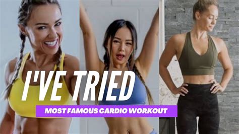 Ive Tried Most Famous Cardio Workouts Chloe Ting Caroline Girvan Heather Robertson