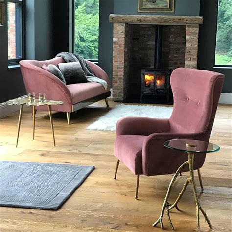 Check spelling or type a new query. Blush pink Claridge armchair with rose gold legs from My ...