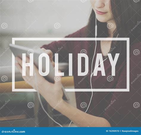 Holiday Day Off Carefree Relaxation Vacation Concept Stock Photo