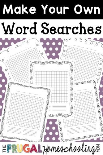 Create Your Own Word Search Puzzle Free Printable Lionumber