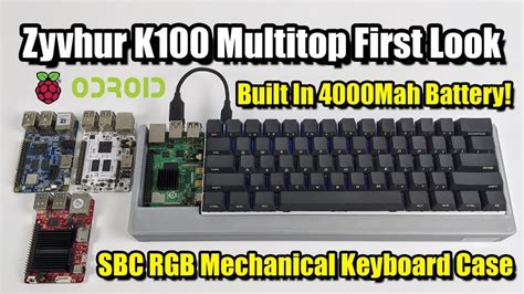Zyvhur K100 Multitop First Look Raspberry Pi Mechanical Keyboard Case