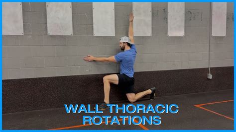 Thoracic Rotations At Wall In Half Kneeling Youtube