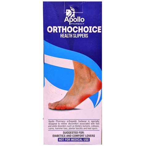 Apollo Pharmacy Ortho Choice Men Health Slippers Size 8 1 Pair Price