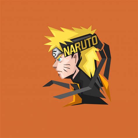 Download Wallpaper 2248x2248 Naruto Uzumaki Minimal Art Ipad Air