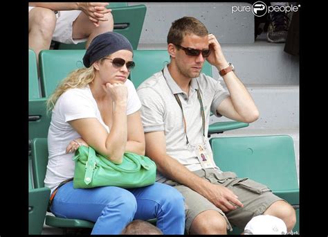 Kim Clijsters Et Son Mari Brian Lynch Lors De La Trosième Journée Du
