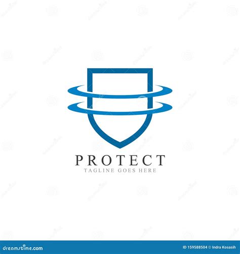 Shield Protector Logo Icon Illustration Stock Vector Illustration Of