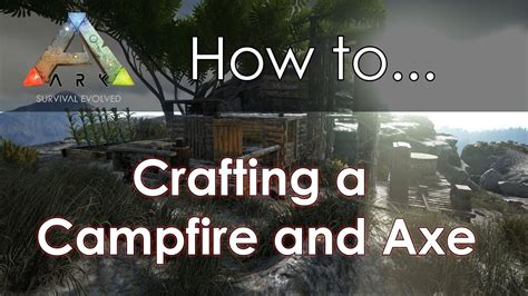 Flint can also be crafted from stone at a 2:1 ratio in an industrial grinder, additionally yielding experience. ARK - How to craft a Campfire and Axe!! - YouTube
