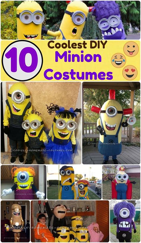 Coolest 1000 Homemade Costumes You Can Make Diy Minion Costume