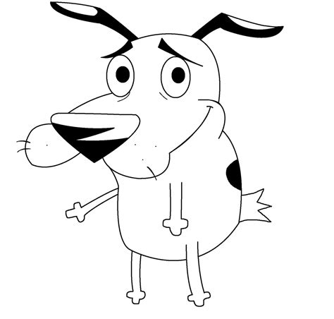 Courage The Cowardly Dog Lineart 01 By Asuma17 On Deviantart
