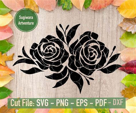 10 Rose Bundle Svg Flower Svg Svg Files For Cricut Flower Etsy