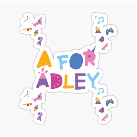 A For Adley Logo Classic T Shirt Sticker For Sale By Beauwellingto