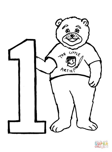 Number 1 Coloring Page Free Printable Coloring Pages