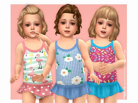 Toddler Swimsuit P16 By Lillka At Tsr Sims 4 Updates