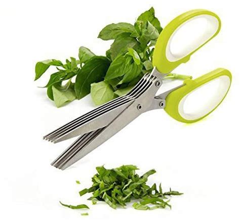 Vruta 5 Blade Vegetable Scissor Herbs Cutter Vegetable Slicer For