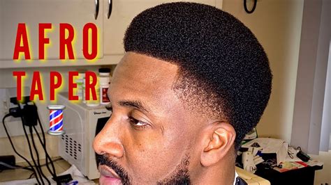 How To Cut A Afro Taper Haircut Tutorial Youtube