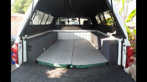 Self Built Pickup Truck Camper Shell Carpet Kit With Storage And Power