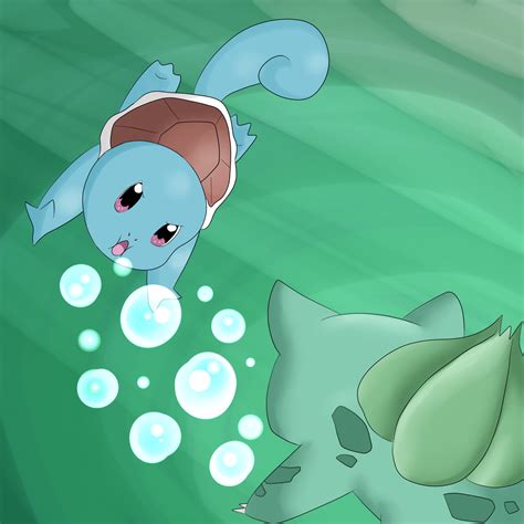 Squirtle Vs Bulbasaur By Spadillelicious On Deviantart