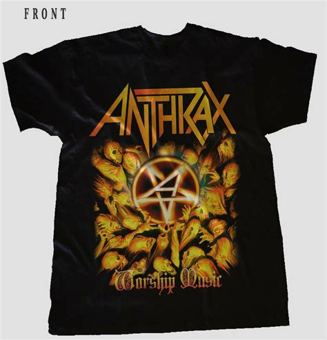 Anthrax Worship Music American Thrash Metal Band T Shirt