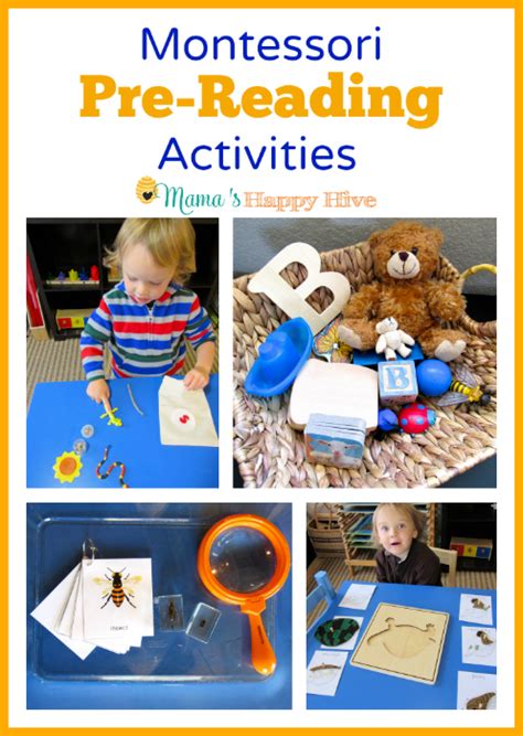 Montessori Pre Reading Activities Mamas Happy Hive