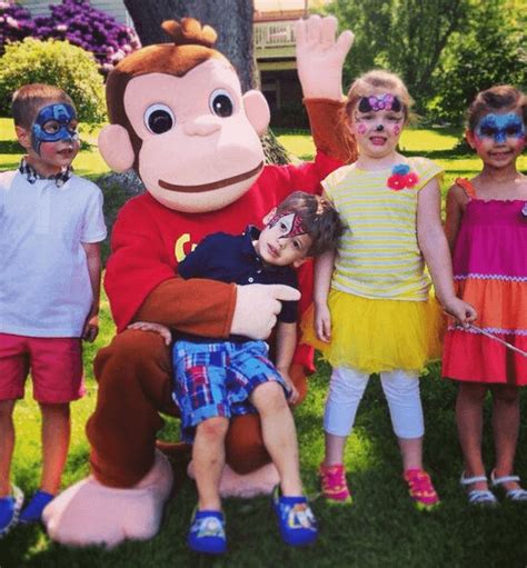 Hire Monkey George Birthday Party Characters For Kids Call 855 705 2799