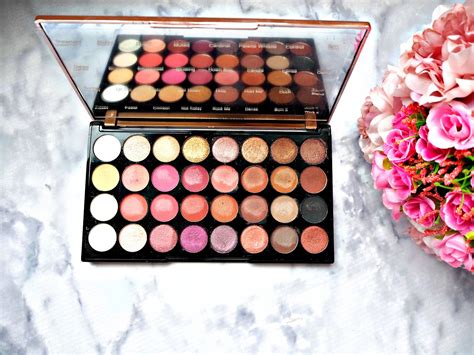Makeup Revolution Flawless 4 Eyeshadow Palette Swatches