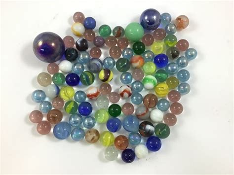 Lot Of 100 ~ Used Marbles ~ Assorted Ebay