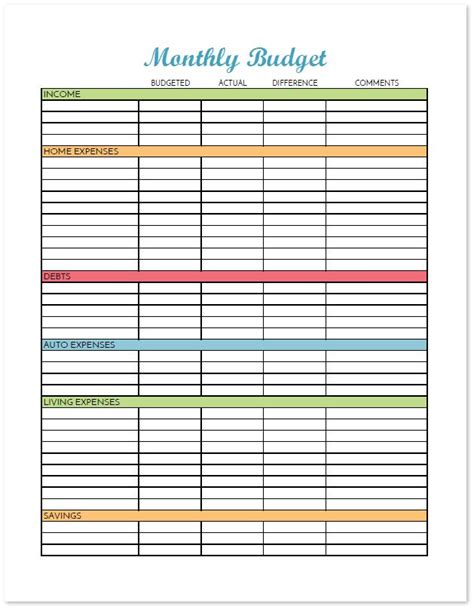 2017 Budget Binder Printable How To Organize Your Finances Monthly