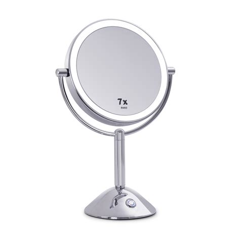 Amazon com wall mounted smart vanity mirror with lights. China 2019 Round Double Sided 10X/1X Magnifying LED ...