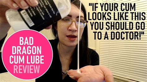 bad dragon cum lube review and comparison to master series jizz youtube