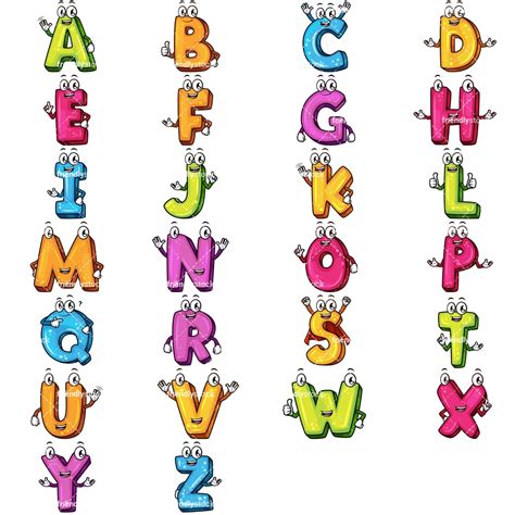 17 Cartoon Alphabet Font Images Cute Cartoon Alphabet Letters Vrogue