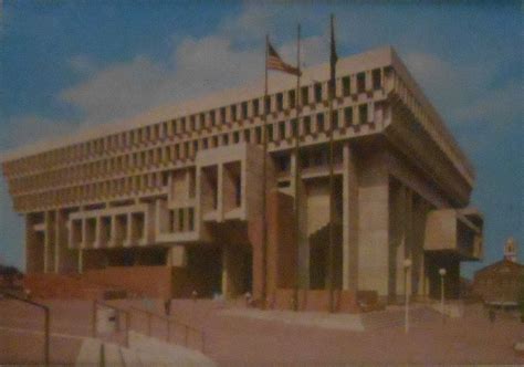 Boston City Hall, Faneuil Hall background c. 1980s | Boston city hall, City hall, Boston