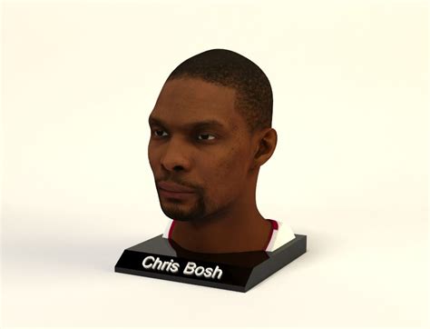Chris Bosh 14 Head Figure Printstrike